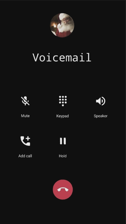 Santa's Voicemail Greeting E-Card