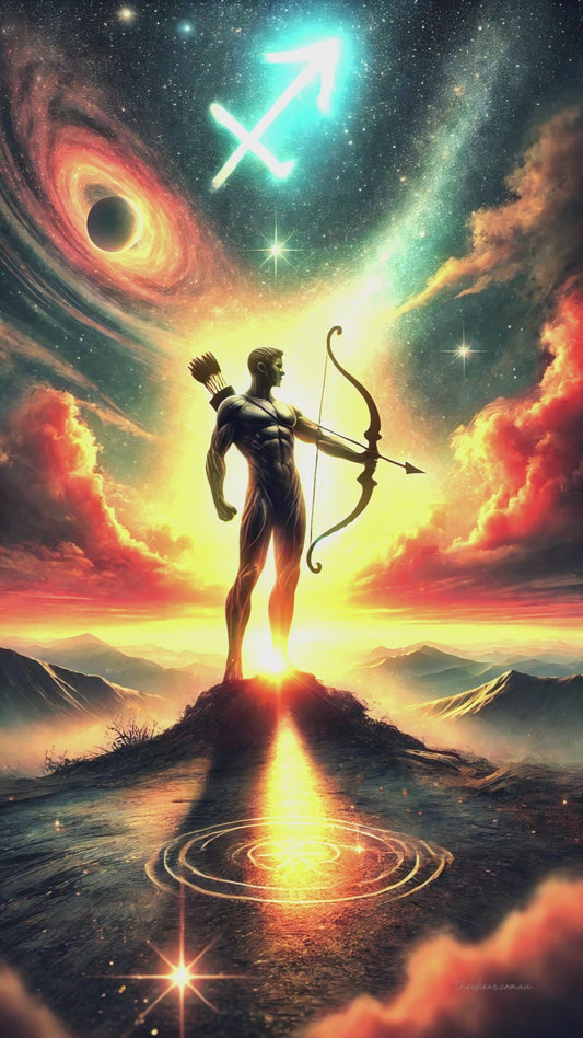 Sagittarius Zodiac Birthday Digital Video E-Card: Adventure Awaits