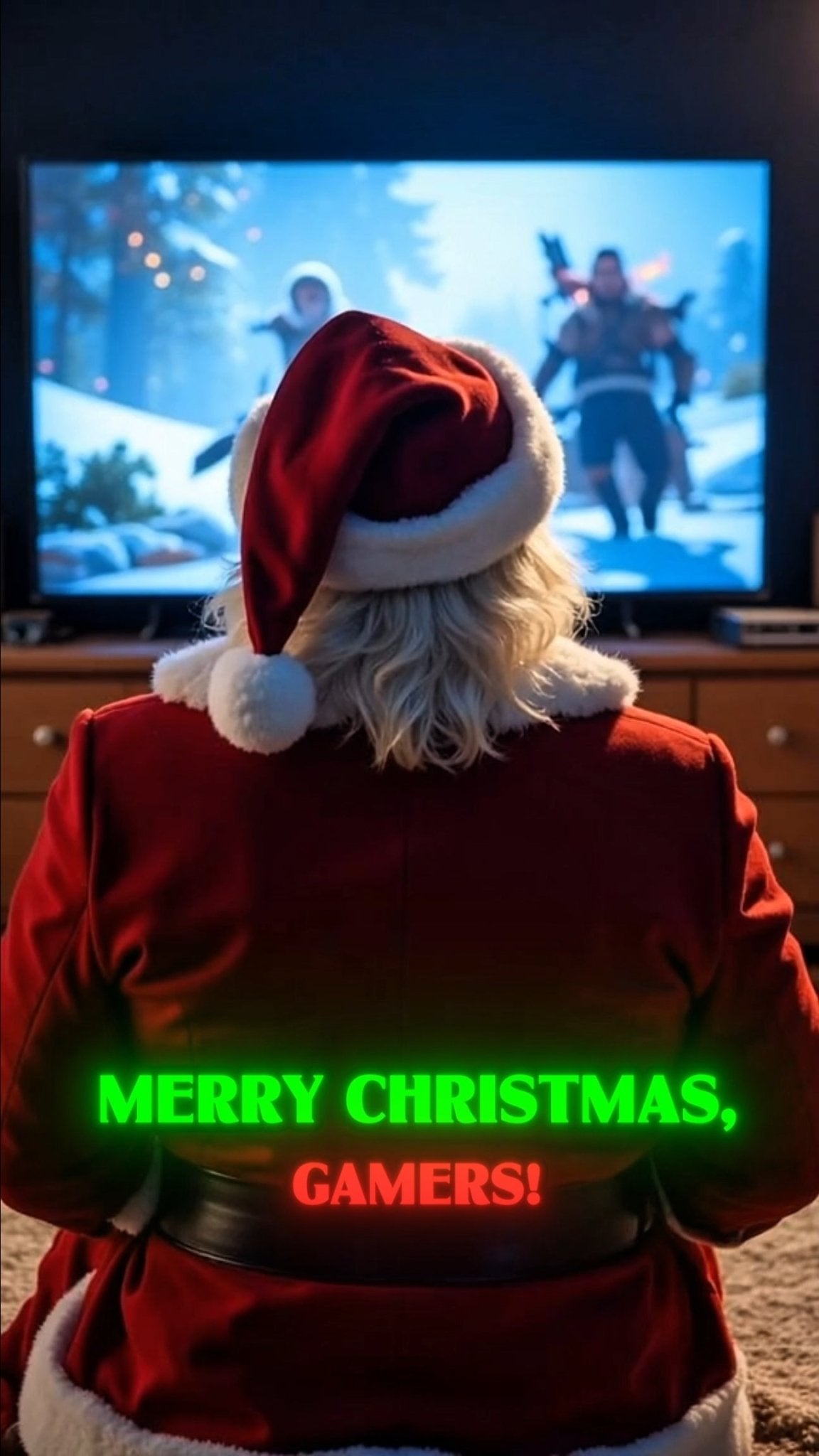 Merry Christmas Gamers Video Christmas Card